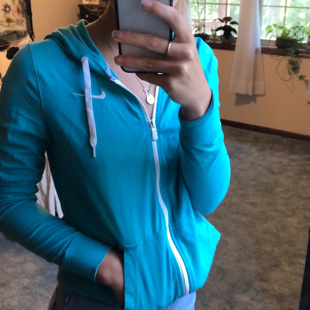 Nike blue zip-up jacket